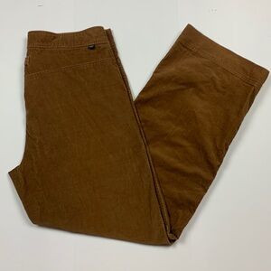 REI Brown Corduroy Pants Wide Leg Size 16